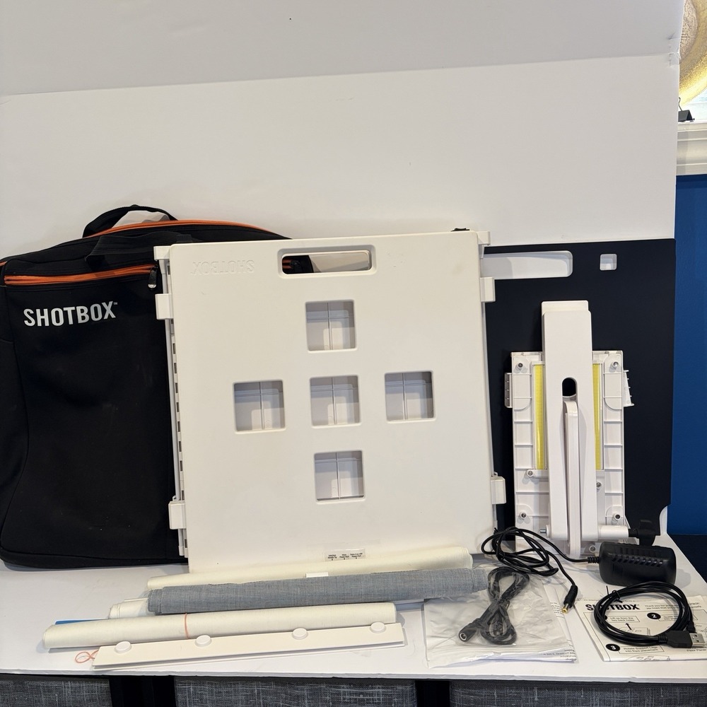 Shotbox Portable Collapsible Photography Light Box With Extras Works Great